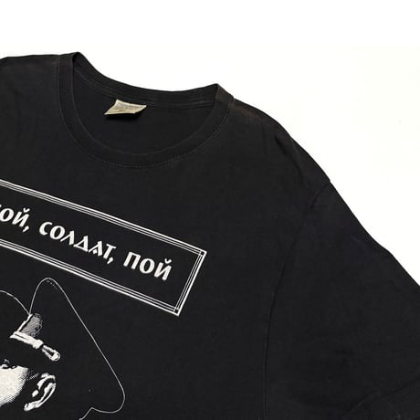【USED】00's RUMMELSNUFF "POI SOLDAT POI" T-shirt