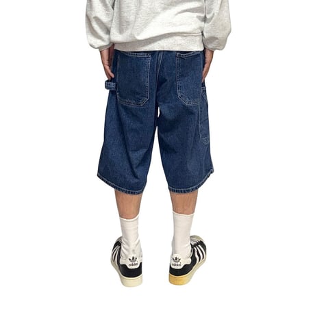 【USED】00's CK Calvin Klein Jeans Denim Painter Shorts Indigo