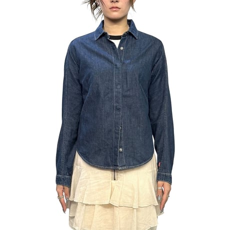 【USED】00's Levi’s ENGINEERED JEANS 3D-Cut Indigo Denim Shirt