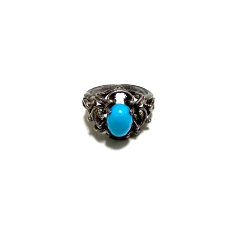 【BOOMBABA BOUTIQUE】(No.25) Sterling Turquoise Ring 925 sterling silver; turquoise