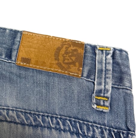 【USED】00's DIESEL Y2K Denim Cargo Shorts Made in Italy