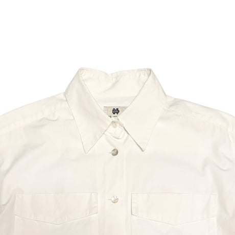 【USED】90's DRIES VAN NOTEN Boxy 3/4 Sleeve Cotton Blouse Made in Belgium