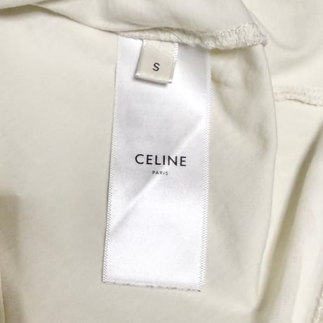 【USED】CELINE by Hedi Slimane 2020-2021 “CELINE PARIS” College Ringer T-shirt