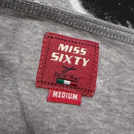 【USED】00's MISS SIXTY Hippie Girl All-Over Graphic Long Sleeve T-shirt