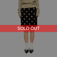 【USED】80's-90's KENZO PARIS Polka Dot Jacquard Skirt Made in France