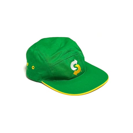 【USED】00's SUBWAY Logo Jet Cap Green × Yellow