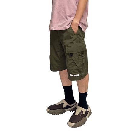 【USED】90's-00's OAKLEY SOFTWARE Ripstop Cargo Shorts Khaki