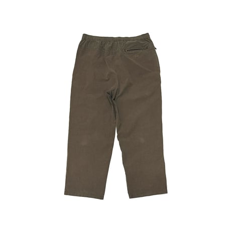 【USED】90's-00's STUSSY Zip Pocket Check Easy Pants Olive Brown