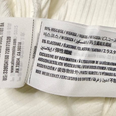 【DEAD STOCK】2010's HOLLISTER Lace-Up Rib Long Sleeve Top