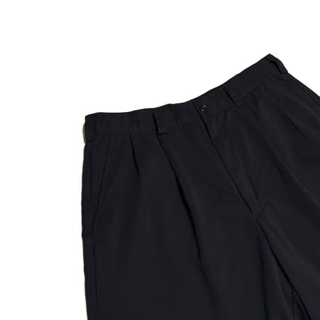 【USED】00's BRANDINI Two-Tuck Shorts Black