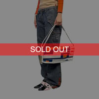 【DEAD STOCK】90's W.&L.T. “KISS THE FUTURE” Graphic Tarpaulin Shoulder Bag