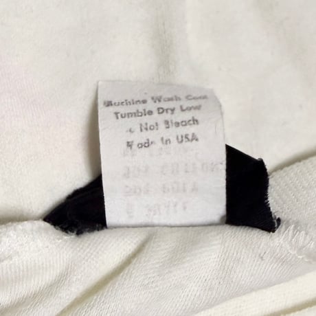 【USED】80's THE ZOO CREW Rabbit Footprint Banded Hem T-shirt