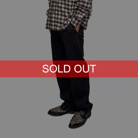 【USED】80's-90's Dickies Black Work Slacks Made in USA