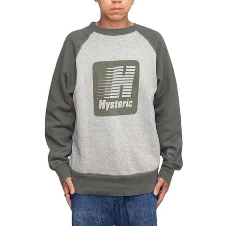【USED】90's HYSTERIC GLAMOUR Motion Logo Raglan Sweatshirt