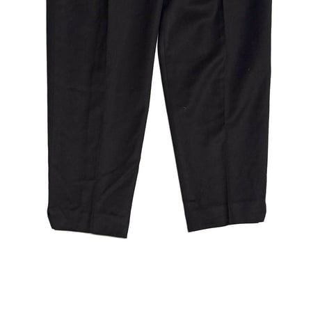 【USED】90's GIVENCHY PARIS Made in France Wool & Cashmere 2-Tuck Tapered Trousers