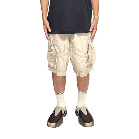 【USED】90's-00's Polo by Ralph Lauren SURPLUS FIT Cargo Shorts Ivory
