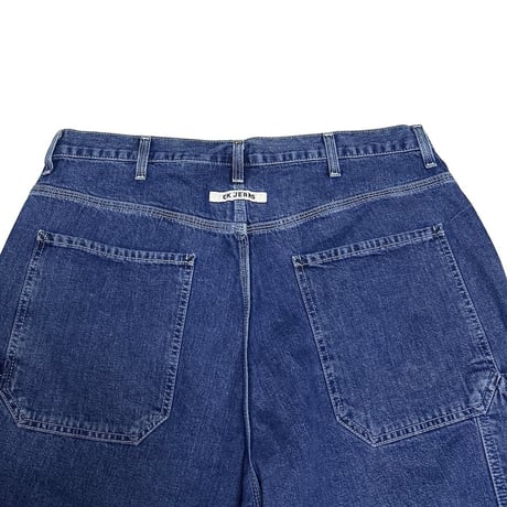 【USED】00's CK Calvin Klein Jeans Denim Painter Shorts Indigo