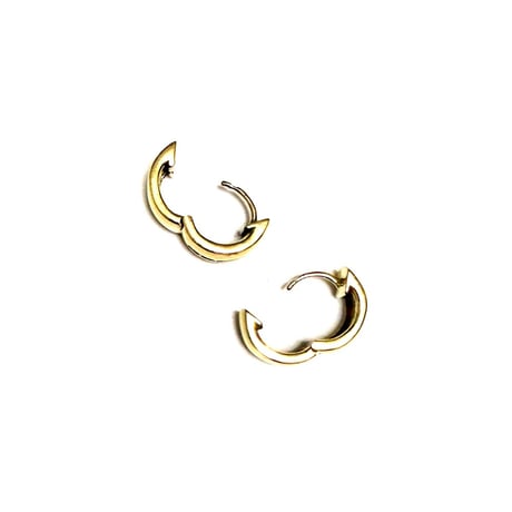 【BOOMBABA BOUTIQUE】(No.1) Wide Hoop Earrings Gold-filled