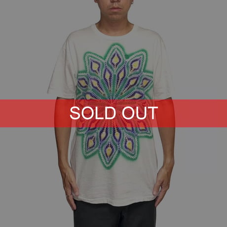 【USED】80's-90's Psychedelic Kaleidoscope Airbrush Print T-shirt