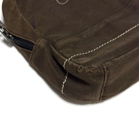 【USED】00's NIKE Faded Cotton Twill Technical Mini Shoulder Bag