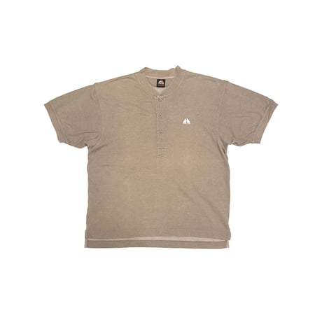【USED】90's NIKE ACG Piqué Collarless Henley Polo Shirt