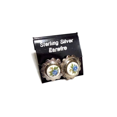 【BOOMBABA BOUTIQUE】(No.3) Silver Flower Earrings Sterling silver ear wires