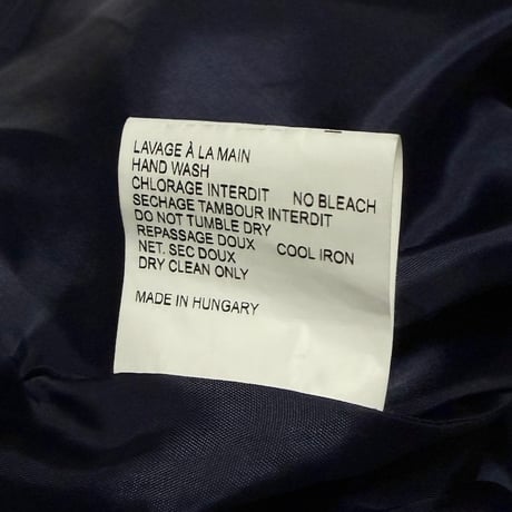 【USED】CARVEN by Guillaume Henry 2012AW Tailored Lapel Sleeveless Blazer Dress Navy