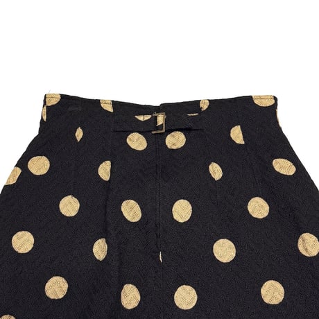 【USED】80's-90's KENZO PARIS Polka Dot Jacquard Skirt Made in France