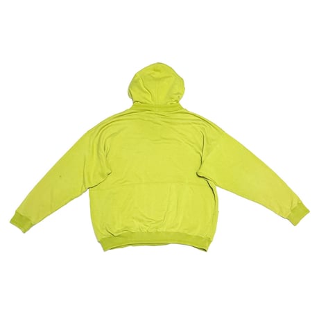 【USED】90's NIKE "BEAVERTON OREGON" Attached Hood Sweat Hoodie Lime Green