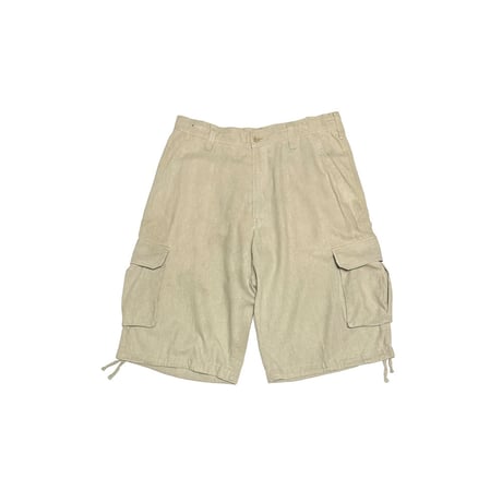 【USED】00's Trust Linen Blend Cargo Shorts Beige