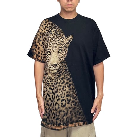 【USED】90's-00's Oversized Leopard Photo Print T-shirt