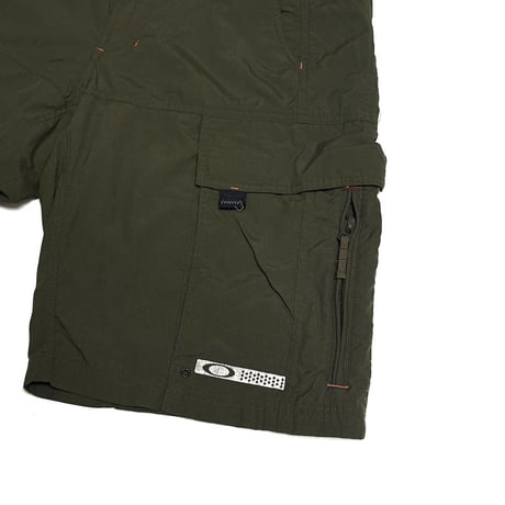 【USED】90's-00's OAKLEY SOFTWARE Ripstop Cargo Shorts Khaki