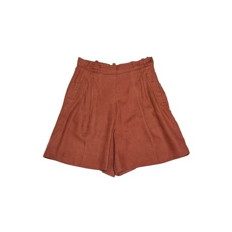 【USED】90's Risposte di Laura Biagiotti Linen Wide Shorts