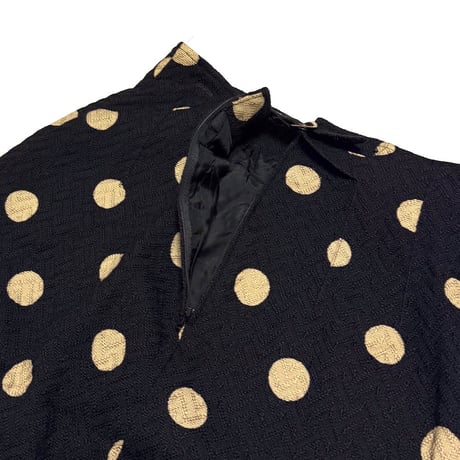 【USED】80's-90's KENZO PARIS Polka Dot Jacquard Skirt Made in France