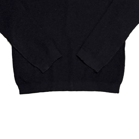 【USED】JUNYA WATANABE COMME des GARÇONS AD2008 Inside-Out Wool Turtleneck Knit Sweater Black