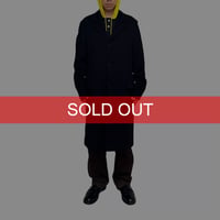 【USED】90's EMPORIO ARMANI Knit Chester Coat Black