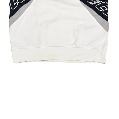 【USED】00's Lotto Italian Sport Design Panel Sweatshirt White / Black