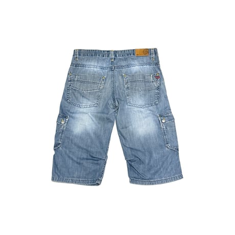 【USED】00's DIESEL Y2K Denim Cargo Shorts Made in Italy
