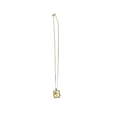 【BOOMBABA BOUTIQUE】(No.36) Framed Monkey Pendant Necklace 925 sterling; gold-filled