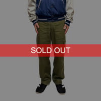 【USED】90s British Army Olive Fatigue Pants with Single Cargo Pocket