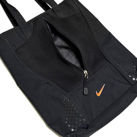 【USED】00's NIKE Cyber Rave Mesh Tote Bag Black