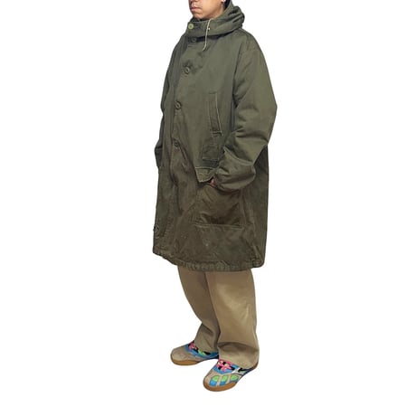 【USED】50's-60's Belgian Army M-47 Type Hooded Field Parka Olive