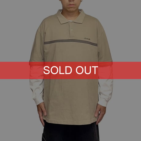 【USED】00's Airwalk Minimal Stripe Polo Shirt