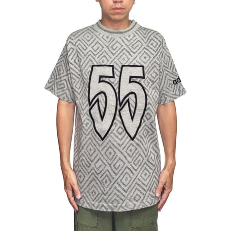 【USED】90's adidas × Dikembe Mutombo “55” All-Over Print T-shirt