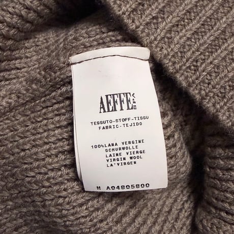 【USED】00's MOSCHINO CHEAP AND CHIC Virgin Wool Turtleneck Knit Dress