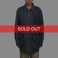 【USED】90's DKNY Linen Blend Faded Zip Coverall Jacket