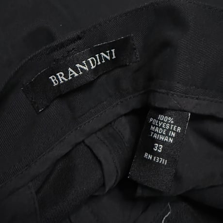 【USED】00's BRANDINI Two-Tuck Shorts Black