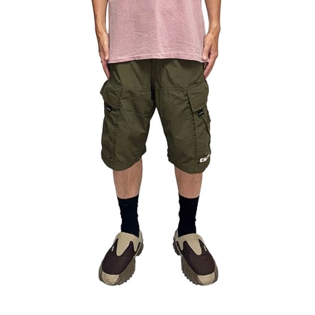 【USED】90's-00's OAKLEY SOFTWARE Ripstop Cargo Shorts Khaki