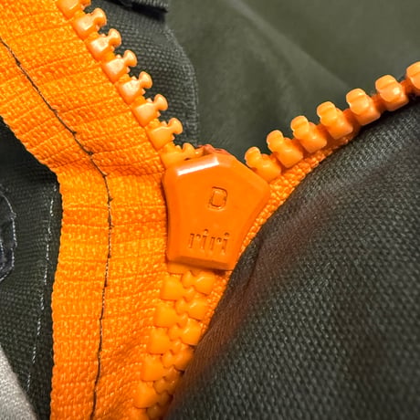 【USED】90's W.&L.T. Coated Cotton 3D Pocket Pants Olive Green