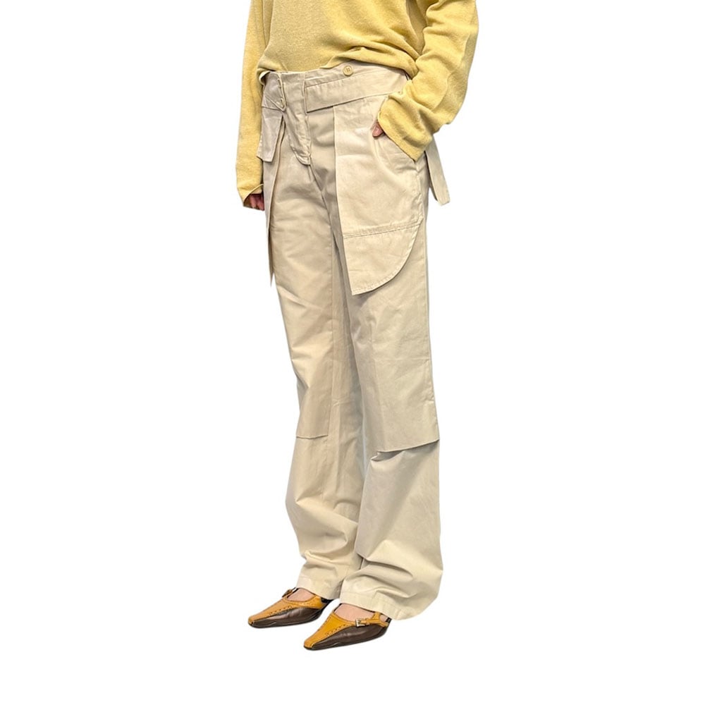 名品 美品 ヘルムートラング インサイドアウト スラックス 2 USED】HELMUT LANG 2003SS Inside-Out Tailored Tr